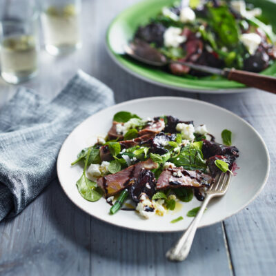 Grilled Beef, Beetroot, Mint and Feta Salad