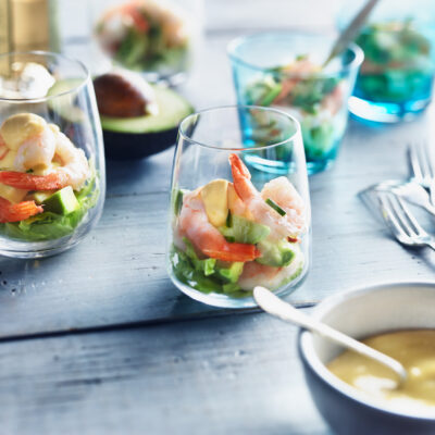 Prawn and Avocado Cocktails with Aioli