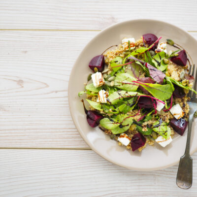 Beetroot, Goat Cheese and Quinoa Salad