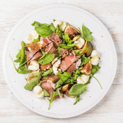 Prosciutto, Rocket Salad with Figs